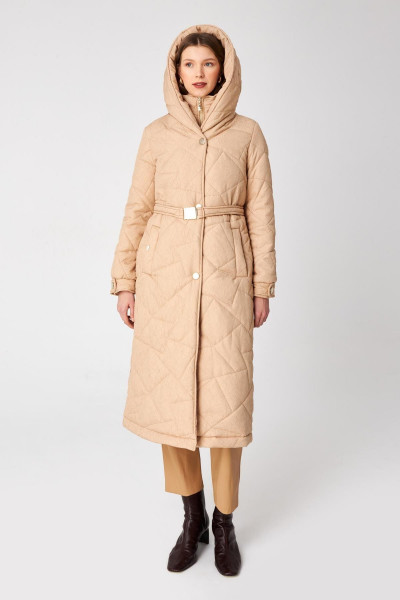 Kapüşonlu Kemer Detaylı Bej Mont 13417 Kapüşonlu Kemer Detaylı Bej Mont 13417