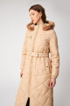 Kürk Detaylı Kapüşonlu Uzun Bej Mont 13504 Kürk Detaylı Kapüşonlu Uzun Bej Mont 13504