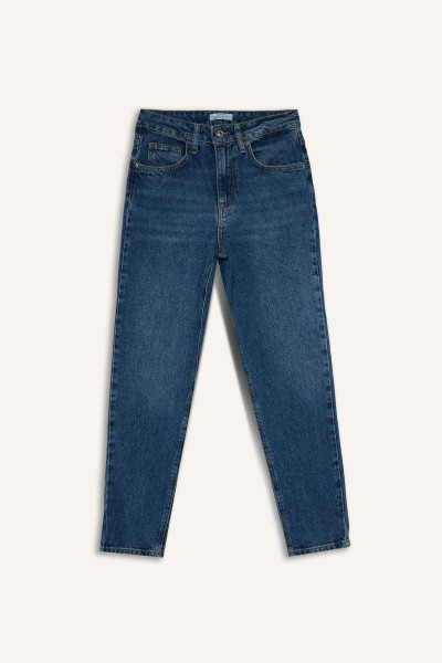Lina Comfort Mom Fit Rahat Kalıp Yüksek Bel Bilek Boy Jean Yıkamalı Pantolon 3194609 Lina Comfort Mom Fit Rahat Kalıp Yüksek Bel Bilek Boy Jean Yıkamalı Pantolon 3194609