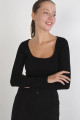 U Yaka Yanları Büzgülü Bluz B15387-u3 U Yaka Yanları Büzgülü Bluz B15387-u3
