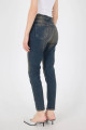 Eskitme Detaylı Skinny Jean Pantolon PN13672-PNK