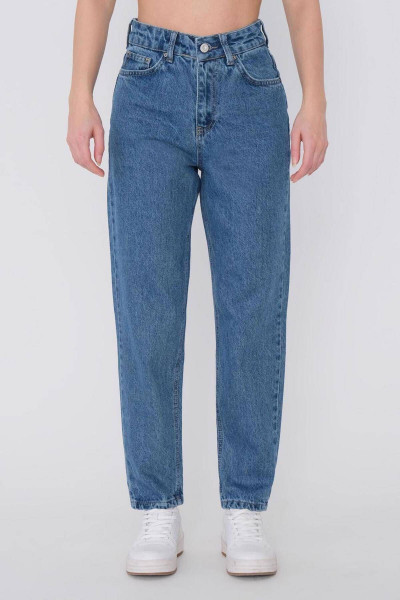 Yüksek Bel Mom Jean Pantolon Pn5862-1-pns Yüksek Bel Mom Jean Pantolon Pn5862-1-pns