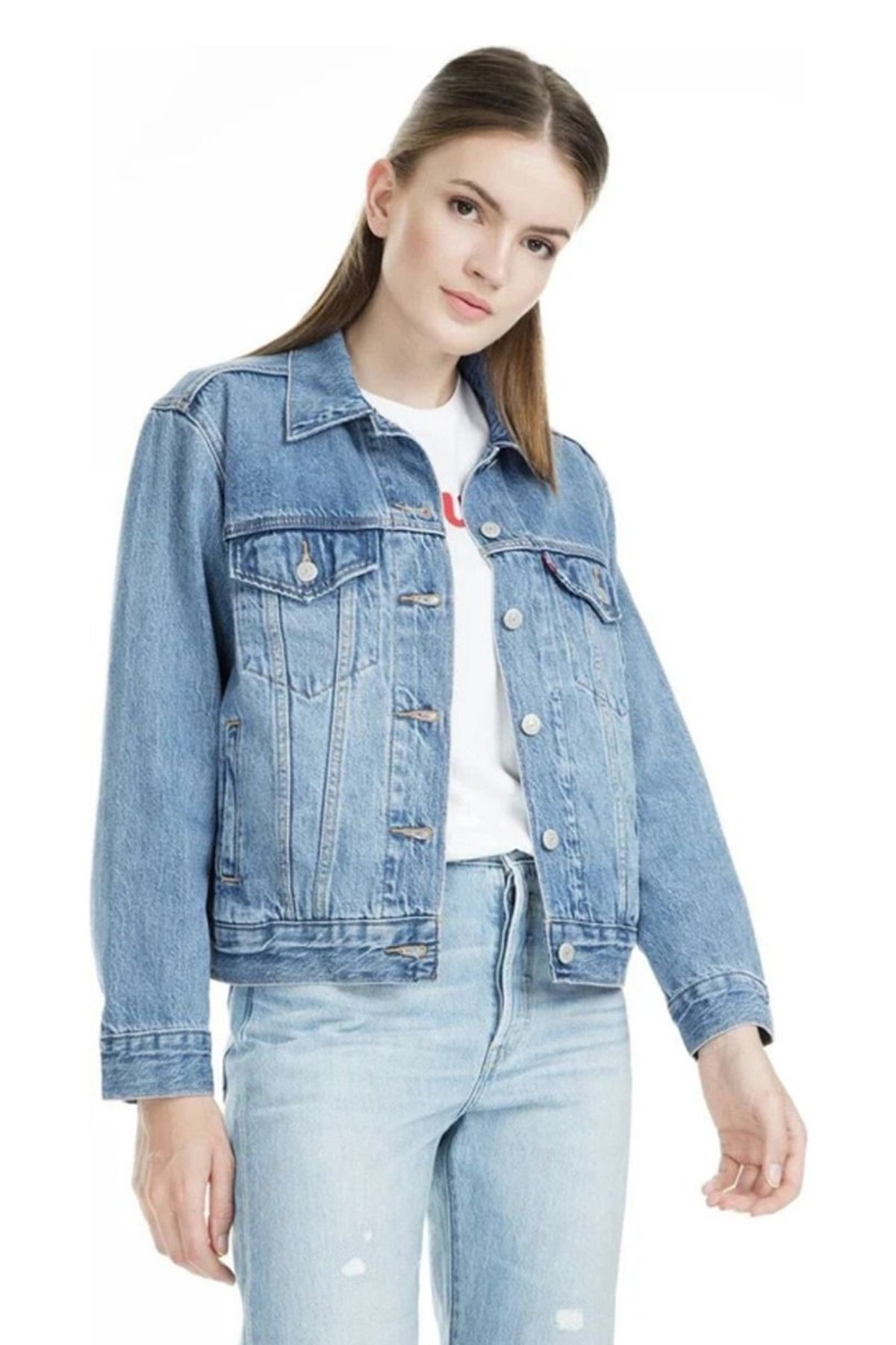 Jeans Jacket Mavi Kot Ceket - A9402-0001