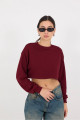 Bisiklet Yaka Crop Sweatshirt S135-X6