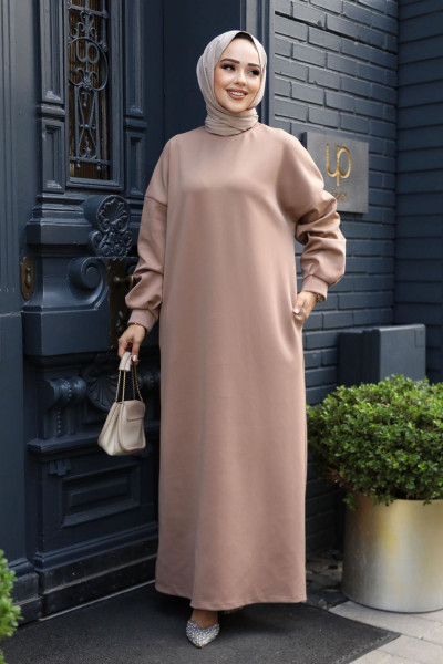 Vizon Sweat Tesettür Elbise 23641V