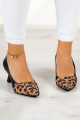Laura Siyah Leopar Topuklu Ayakkabı 6 Cm. Laura Siyah Leopar Topuklu Ayakkabı 6 Cm.