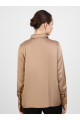 Sedef Düğme Detaylı Saten Tunik - Natural - Refka Sedef Düğme Detaylı Saten Tunik - Natural - Refka