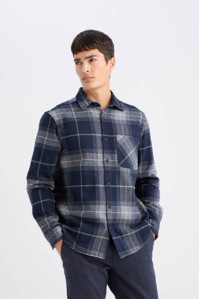 Regular Fit Kareli Flanel Oduncu Uzun Kollu Gömlek D2337ax24wn Regular Fit Kareli Flanel Oduncu Uzun Kollu Gömlek D2337ax24wn