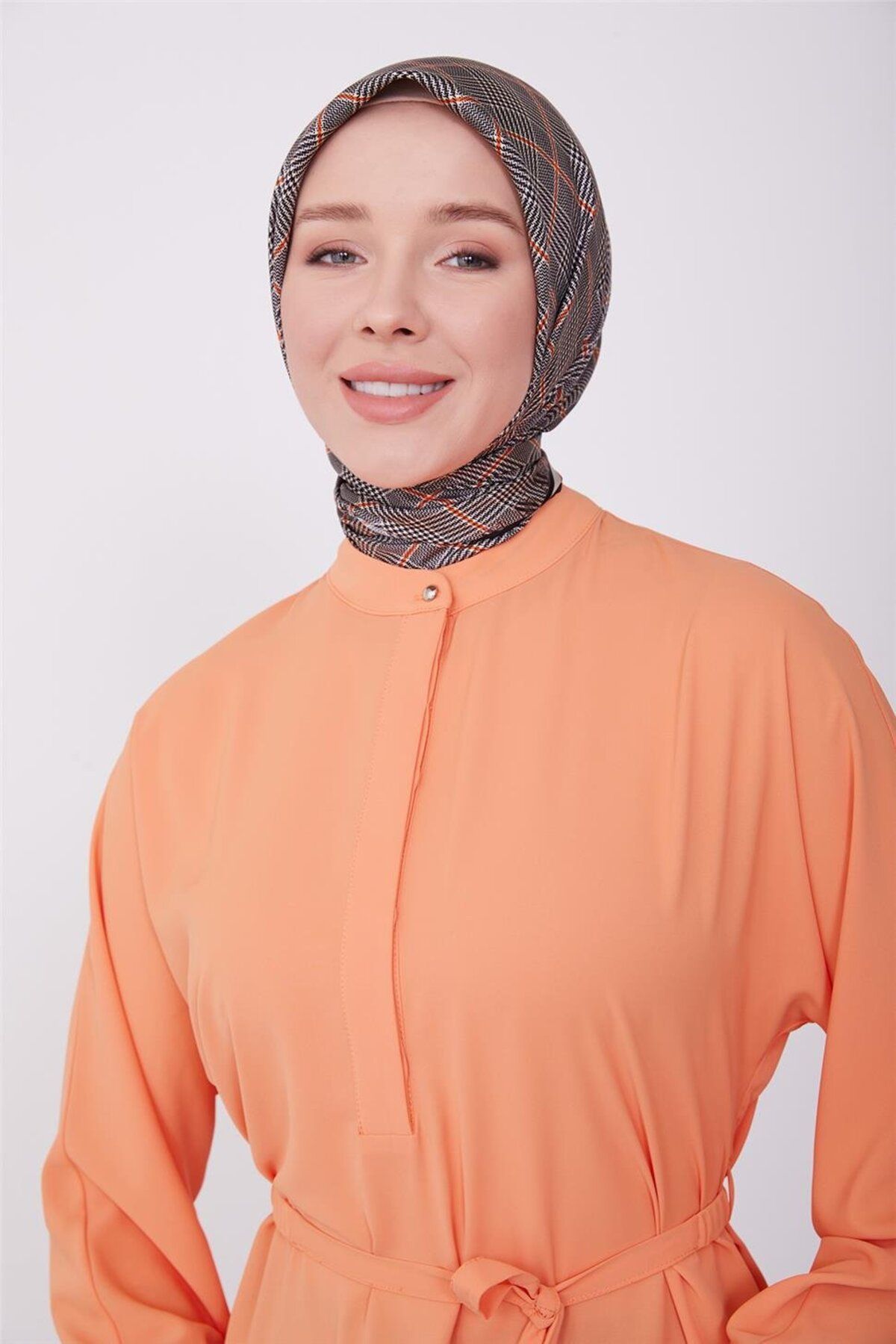 Lastikli Kemerli Tunik 23k4701 Mandarin Lastikli Kemerli Tunik 23k4701 Mandarin