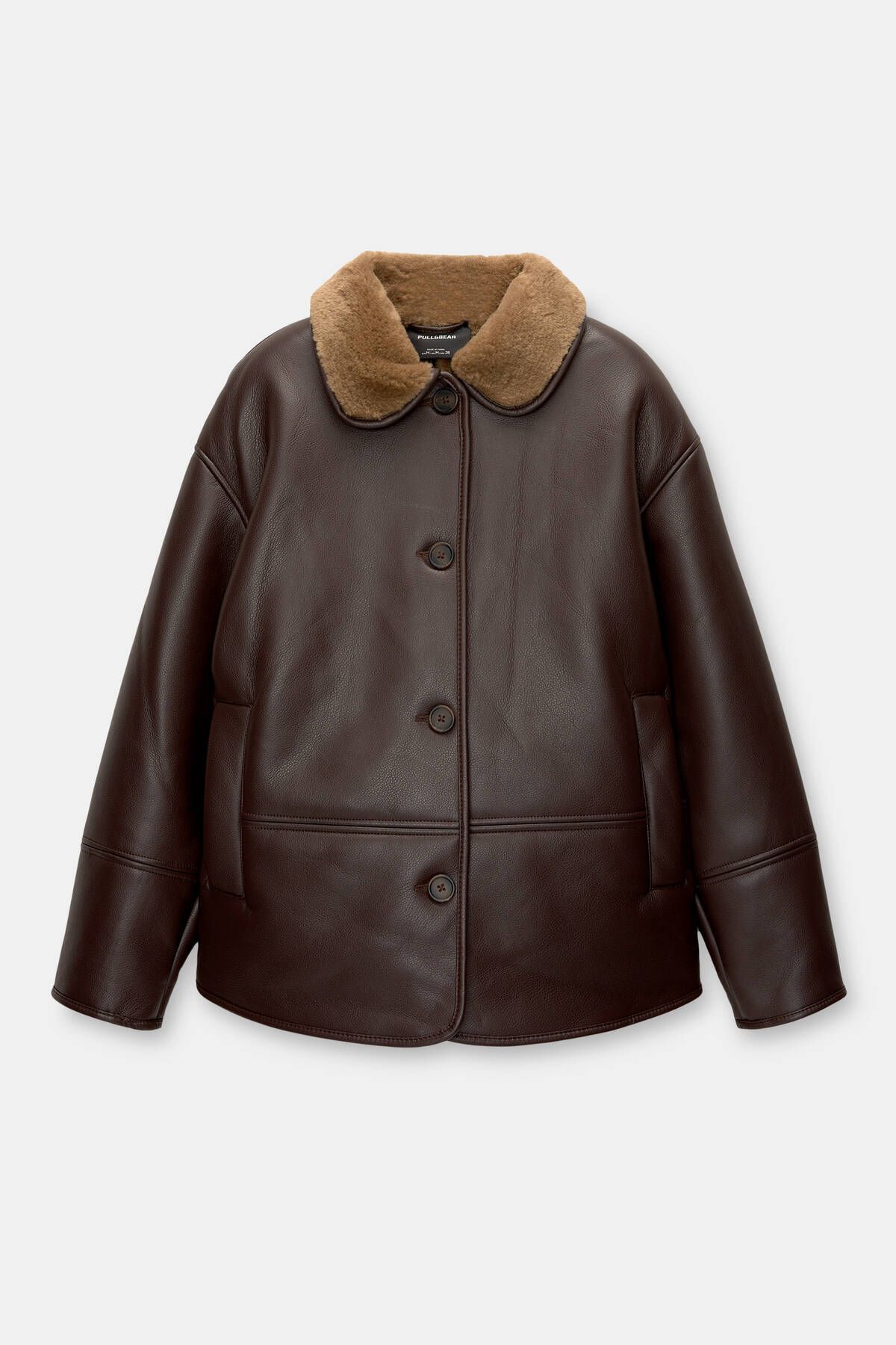 Suni yünlü astar detaylı retro ceket Suni yünlü astar detaylı retro ceket