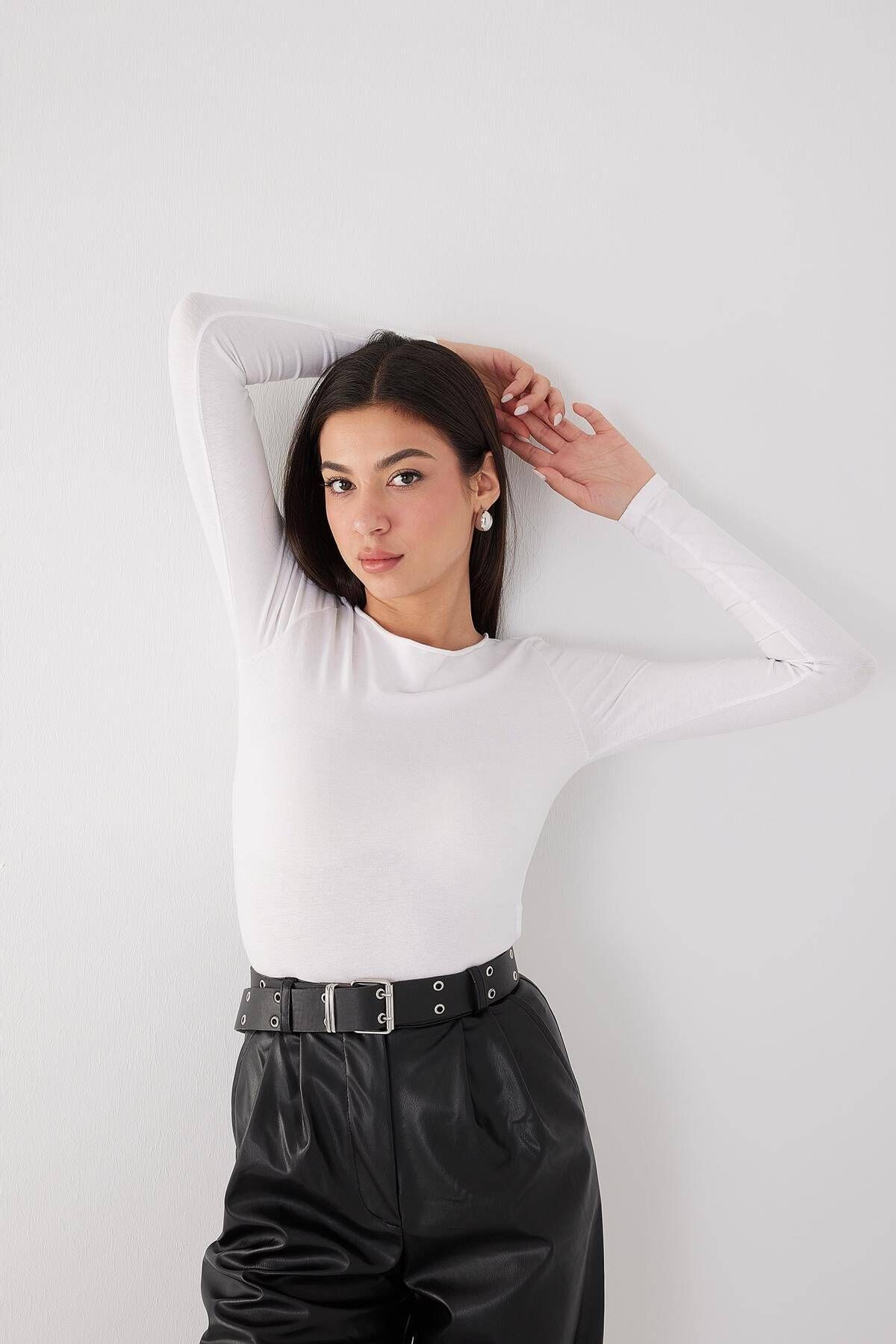 Uzun Kollu Basic Bluz B1501-asn75 Uzun Kollu Basic Bluz B1501-asn75