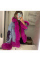 Pembe Kürklü kot ceket Pembe Kürklü kot ceket