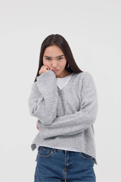 V Yaka Triko Kazak K3379-A11 V Yaka Triko Kazak K3379-A11