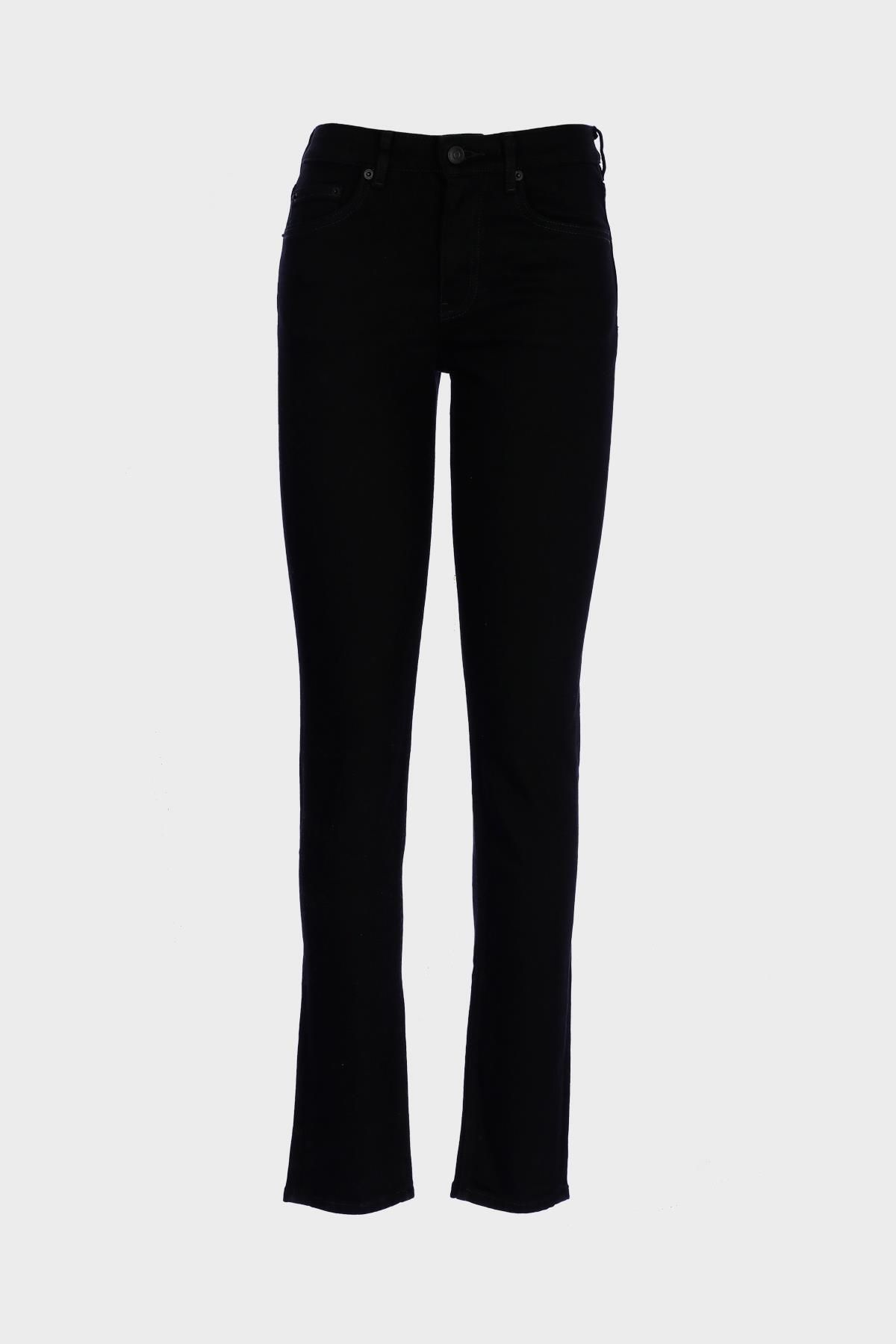 Sydney Siyah Yüksek Bel Patı Fermuarlı Slim Straight Jean Pantolon C 4529-066 Sydney Siyah Yüksek Bel Patı Fermuarlı Slim Straight Jean Pantolon C 4529-066