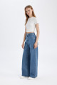 Wide Leg Yüksek Bel Uzun Jean Yıkamalı Pantolon D8102AX24AU Wide Leg Yüksek Bel Uzun Jean Yıkamalı Pantolon D8102AX24AU