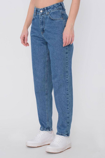 Yüksek Bel Mom Jean Pantolon Pn5862-1-pns Yüksek Bel Mom Jean Pantolon Pn5862-1-pns