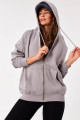 Şardonlu Fermuarlı Oversize Sweatshirt H9476-g12v3