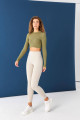 Uzun Kol Seamless Crop Bluz B0409-l5 Uzun Kol Seamless Crop Bluz B0409-l5