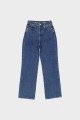 Weslie Koyu Mavi Yüksek Bel Patı Düğmeli Wideleg Fit Jean Pantolon C 4530-048 Weslie Koyu Mavi Yüksek Bel Patı Düğmeli Wideleg Fit Jean Pantolon C 4530-048