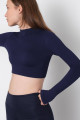 Uzun Kol Seamless Crop Bluz B0409-l5 Uzun Kol Seamless Crop Bluz B0409-l5