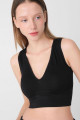 V Yaka Kalın Askılı Seamless Crop A0131-dk8 V Yaka Kalın Askılı Seamless Crop A0131-dk8