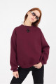 Bisiklet Yaka Şardonlu Basic Sweatshirt S3408-K11