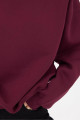 Bisiklet Yaka Şardonlu Basic Sweatshirt S3408-K11