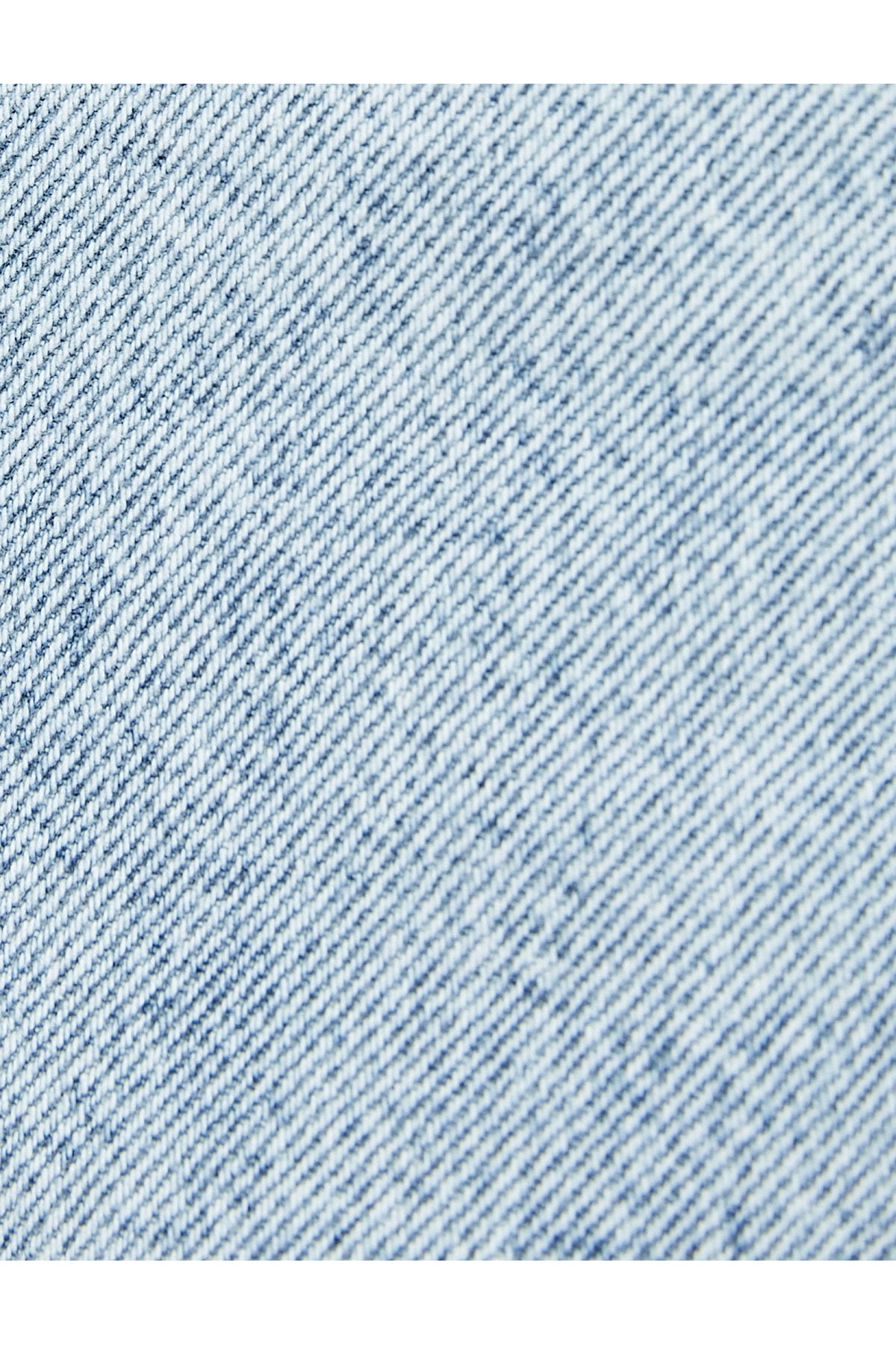 Yüksek Bel Kot Pantolon Crop Düz Paça - Mom Jean Yüksek Bel Kot Pantolon Crop Düz Paça - Mom Jean