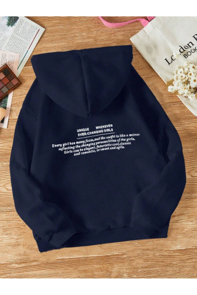 Unisex Erkek/Kadın UNİQUE Renkli Özel Baskılı Pamuklu Oversize Kapüşonlu Sweatshirt Unisex Erkek/Kadın UNİQUE Renkli Özel Baskılı Pamuklu Oversize Kapüşonlu Sweatshirt