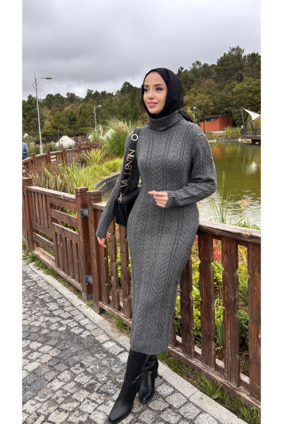 Triko Uzun Elbise Triko Uzun Elbise