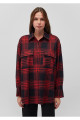 Kareli Kırmızı Gömlek Oversize / Geniş Kesim 1210993-80116 Kareli Kırmızı Gömlek Oversize / Geniş Kesim 1210993-80116