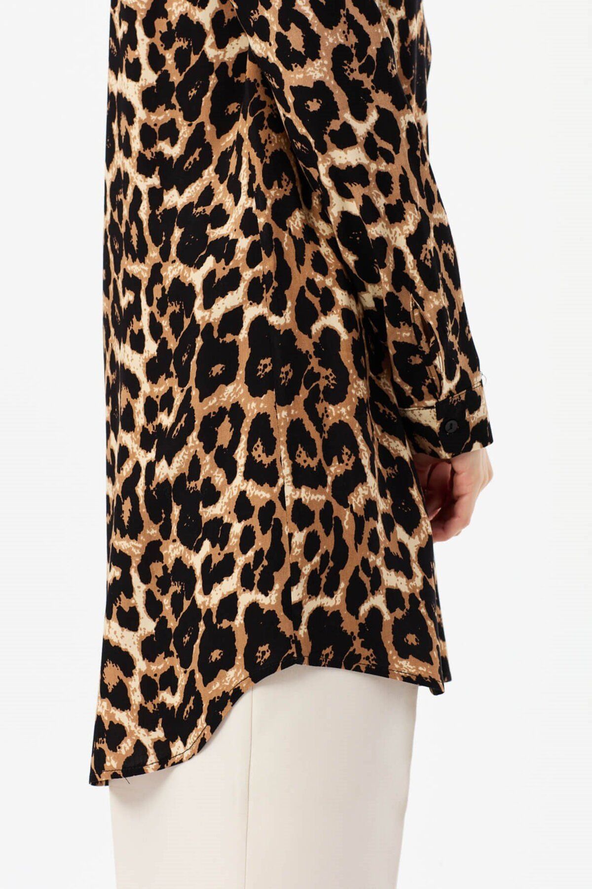 Leopar Desenli Tunik Kahve Leopar Desenli Tunik Kahve