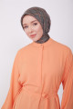 Lastikli Kemerli Tunik 23k4701 Mandarin