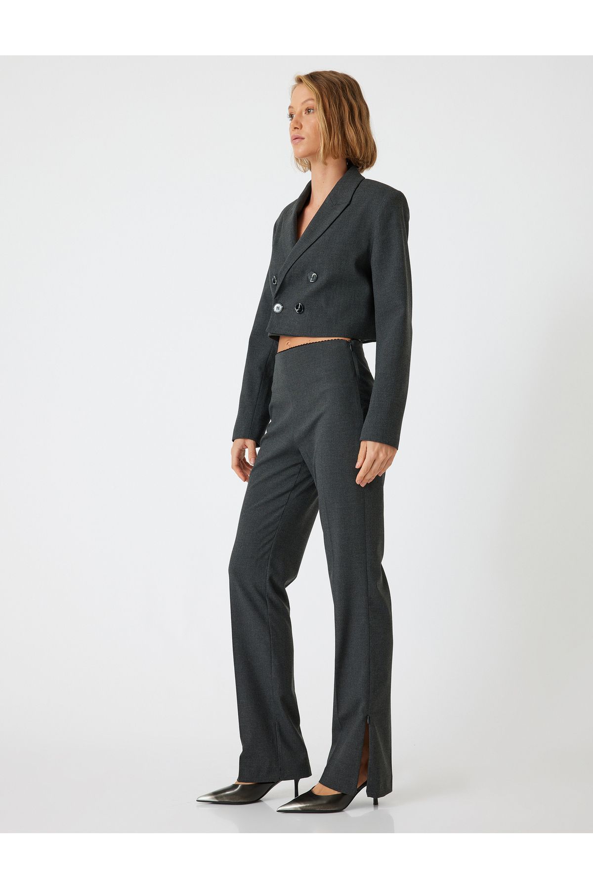 Slim Fit Standart Bel Kumaş Pantolon Slim Fit Standart Bel Kumaş Pantolon