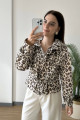 RBN038 99481 Kol Kemer Detay Leopar Ceket LEOPAR RBN038 99481 Kol Kemer Detay Leopar Ceket LEOPAR