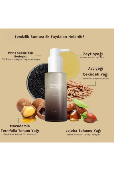 Blaack Rice Nemlendirici Temizleme Yaği 150 ml Blaack Rice Nemlendirici Temizleme Yaği 150 ml