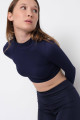 Uzun Kol Seamless Crop Bluz B0409-l5