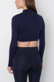 Uzun Kol Seamless Crop Bluz B0409-l5 Uzun Kol Seamless Crop Bluz B0409-l5