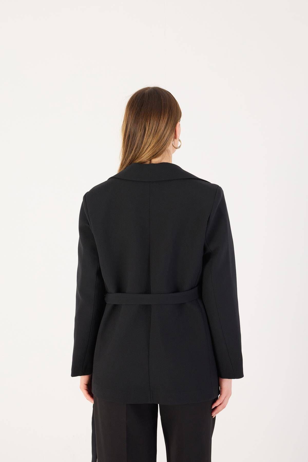 Kemer Detaylı Blazer Ceket C9367-Z9 Kemer Detaylı Blazer Ceket C9367-Z9