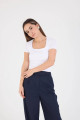 U Yaka Kısa Kollu Basic Bluz P3872-t9 U Yaka Kısa Kollu Basic Bluz P3872-t9