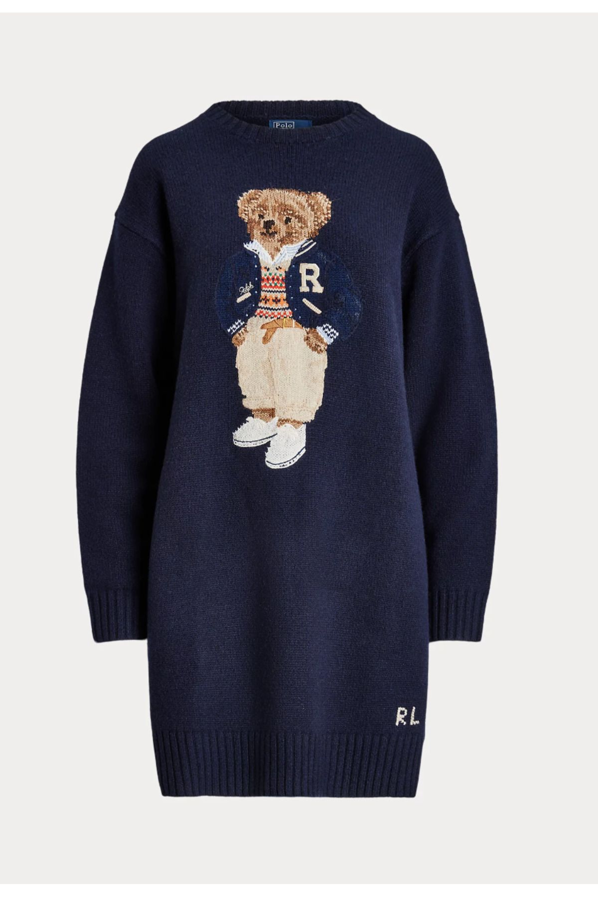 Polo Bear Crewneck Sweater Dress