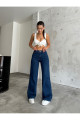 Lacivert Yüksek Bel Palazzo Jean Lacivert Yüksek Bel Palazzo Jean