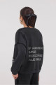 Be Happy Yazılı Soluk Efektli Sweatshirt S10303-i6