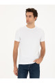 Beyaz Slim Fit Bisiklet Yaka T-shirt 50284773-VR013