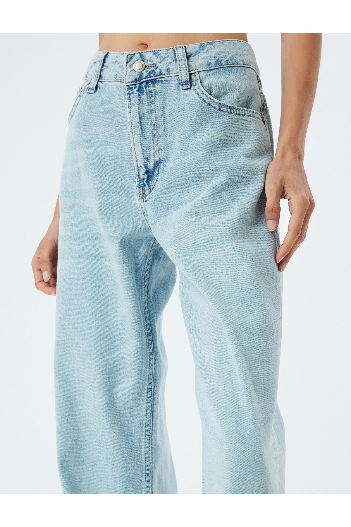 X Sibil Çetinkaya - Geniş Paça Kot Pantolon X Sibil Çetinkaya - Geniş Paça Kot Pantolon