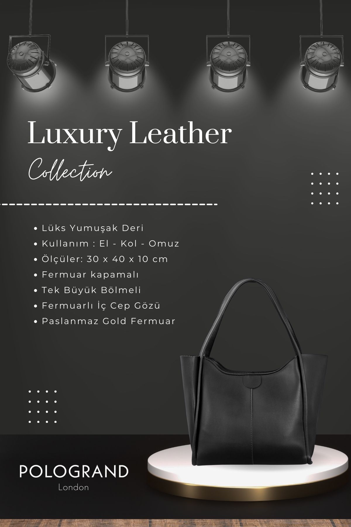 Orijinal Geniş Hacimli Lüks Yumuşak Deri Shopper Fermuarlı Çift Saplı Büyük El Kol ve Omuz Çantası Orijinal Geniş Hacimli Lüks Yumuşak Deri Shopper Fermuarlı Çift Saplı Büyük El Kol ve Omuz Çantası