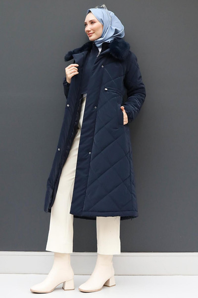 Şişme Anorak Mont Lacivert Şişme Anorak Mont Lacivert