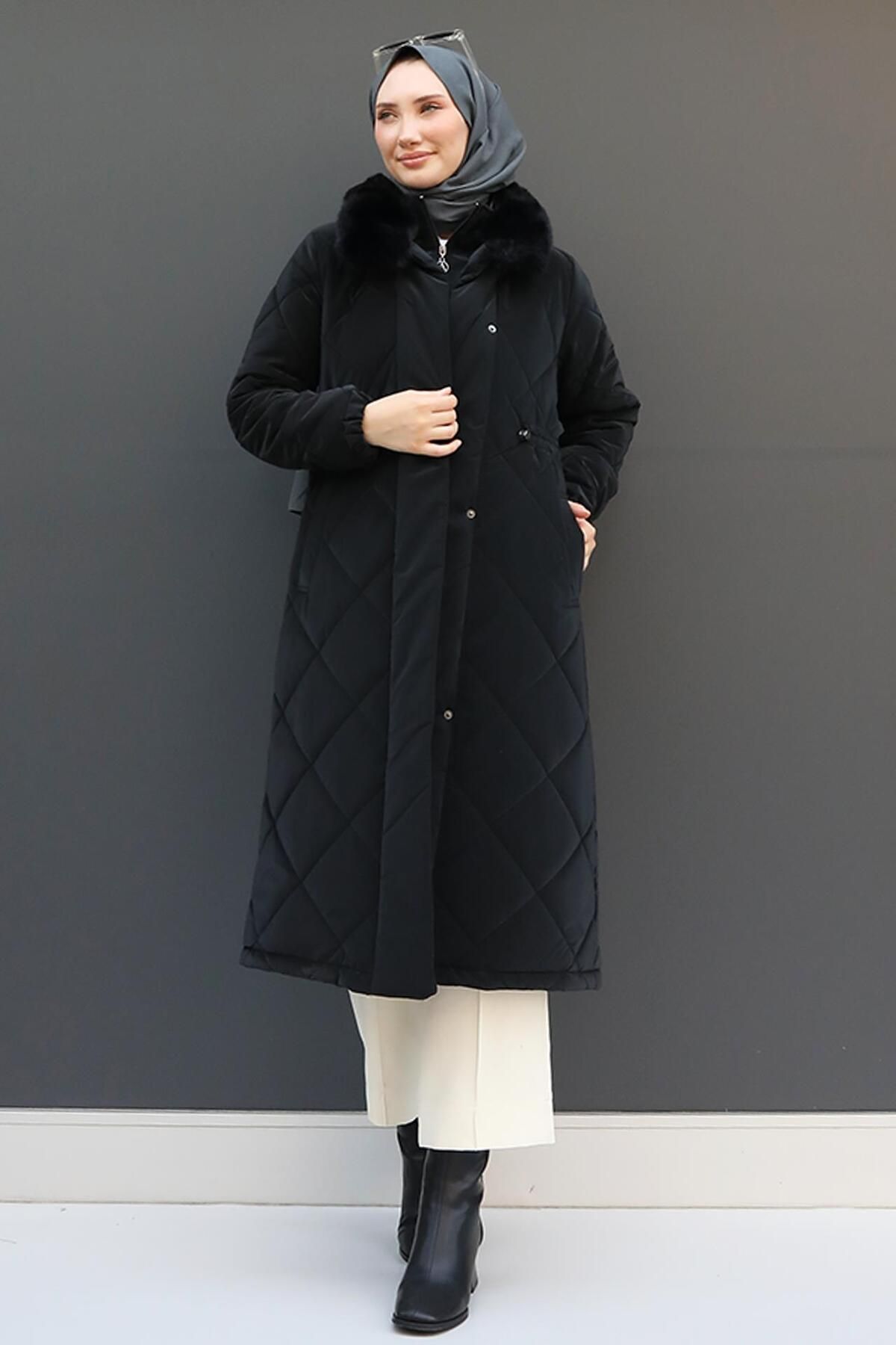 Şişme Anorak Mont Siyah Şişme Anorak Mont Siyah