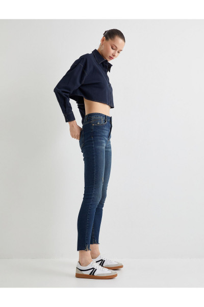 Yüksek Bel Skinny Fit Jeans Dar Kısa Paça Dar Kesim - Carmen Skinny Jean Yüksek Bel Skinny Fit Jeans Dar Kısa Paça Dar Kesim - Carmen Skinny Jean