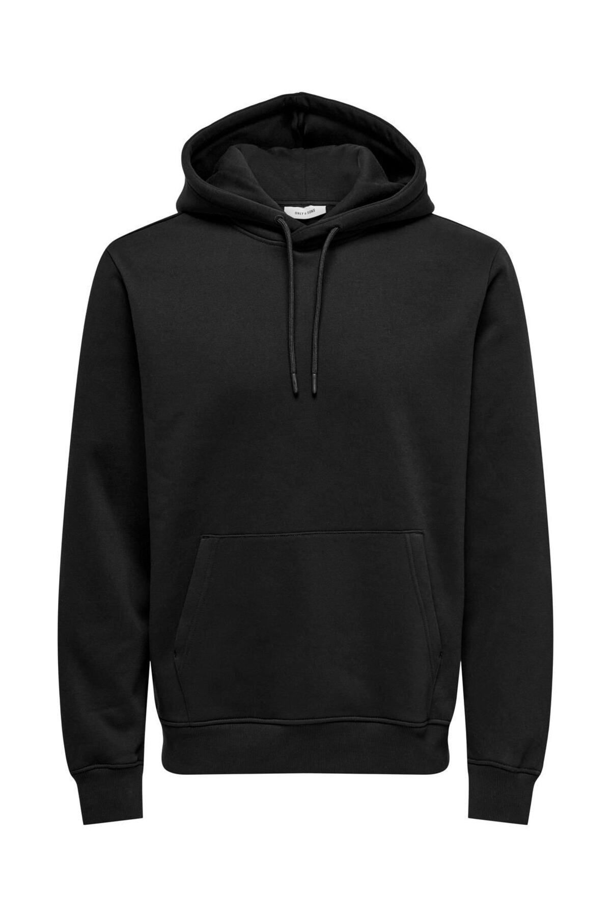 Hodies Winter Kapüşonlu Kanguru Cep 3 iplik Puf Yumuşacık (İçi Polarlı) Sweatshirt - ORİJİNAL KALIP